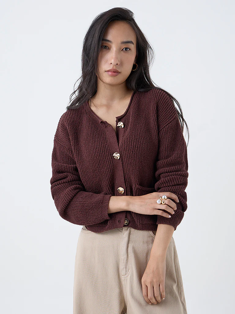 Cotton-Blend Cardigan